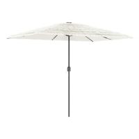Parasol met stalen paal 300x200x250 cm wit - thumbnail