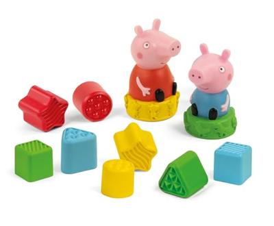 Clementoni baby - vormenstoof peppa pig bus, 8dlg.