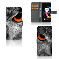 Motorola Edge 20 Lite | Telefoonhoesje | Met pasjeshouder | Uil - thumbnail