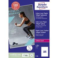 Avery Premium Colour Laser Photo Paper 120 g/m² papier voor inkjetprinter A4 (210x297 mm) Glans Wit - thumbnail