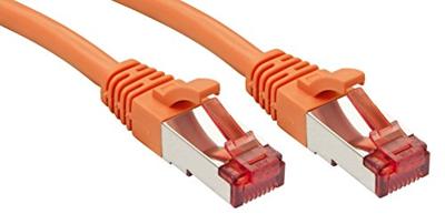 LINDY 47806 RJ45 Netwerkkabel, patchkabel CAT 6 S/FTP 0.50 m Oranje Snagless 1 stuk(s)