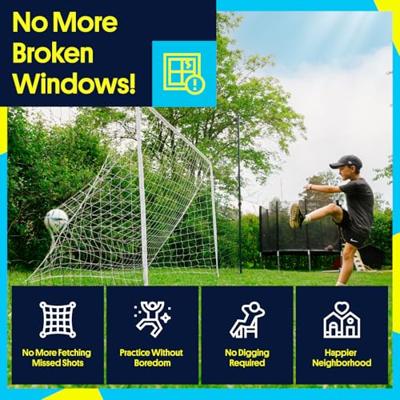 Open Goaaal Standard voetbaldoel, rebounder & backstop - 3 in 1 - 270 x 160 cm