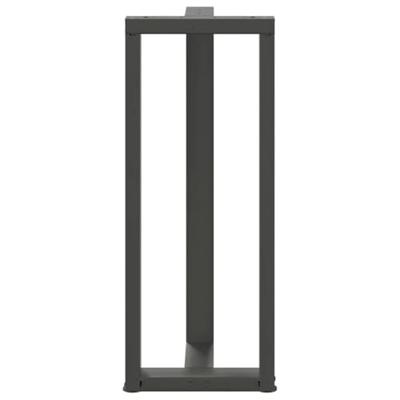 Bartafelpoten 2 st T-vormig 40x35x(100-101) cm staal antraciet