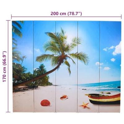 Kamerscherm inklapbaar strand 200x170 cm