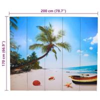 Kamerscherm inklapbaar strand 200x170 cm - thumbnail