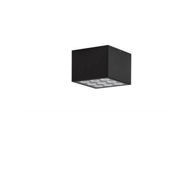 Lyora PlafondlampJax vierkant 11cm antraciet - 9971479