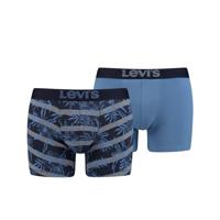 Levi's 2-pack boxershort striped hello hawai - blauw - thumbnail