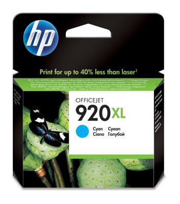 HP inktcartridge 920XL, 700 pagina's, OEM CD972AE, cyaan HP inktcartridge 920XL, 700 pagina's, OEM CD972AE, cyaan