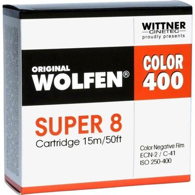WOLFEN Color 400 Super 8, 15 m ISO 250-400