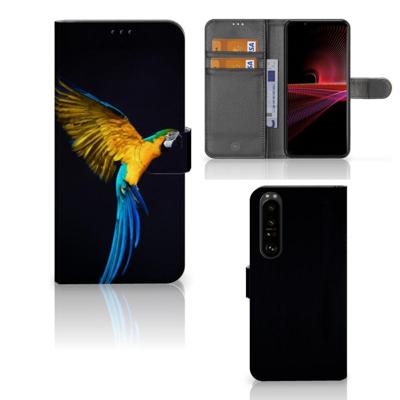 Sony Xperia 1 III | Telefoonhoesje | Met pasjeshouder | Papegaai