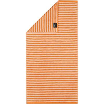 Cawö Cawo Campus Ringel Gastendoekje 30x50 mandarine
