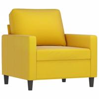 3-delige Loungeset met kussens fluweel geel - thumbnail