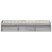 Bedframe grijs sonoma eikenkleurig 75x190 cm - thumbnail