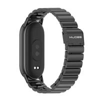 Stalen band - Zwart - Xiaomi Smart Band 8 / 9 / 10 - thumbnail