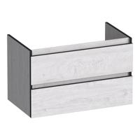 Brauer Joy Edge Onderkast 80 cm - met 2 Softclose Lades Greeploos en 1 Sifon Uitsparing - Forest Seashell - thumbnail