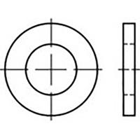 TOOLCRAFT Onderlegring 21 mm 32 mm Staal 200 stuk(s) TO-6865800 - thumbnail