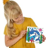 SES Creative Kleuren op Nummer Driehoek Grip Stiften - thumbnail