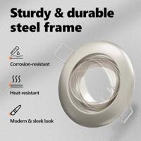 VidaXL Spotje 12 pcs zilver 9 x 9 x 2.5 cm metaal - thumbnail