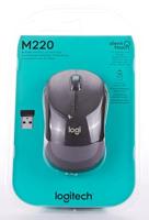 Logitech M220 Silent Draadloze Muis Muis Zwart - thumbnail