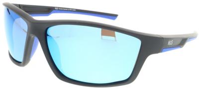 H.I.S zonnebril gepolariseerd rechthoekig cat. 3. zwart/blauw H.I.S zonnebril gepolariseerd rechthoekig cat. 3. zwart/blauw