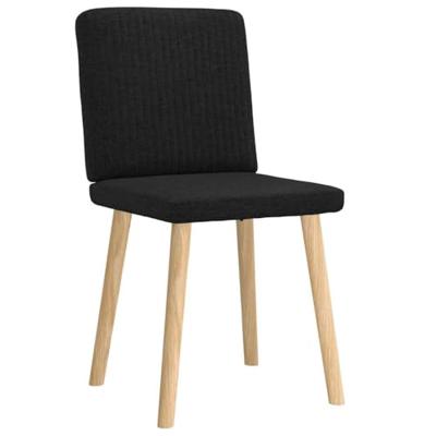 Eetkamerstoelen 2 st stof zwart Eetkamerstoelen 2 st stof zwart