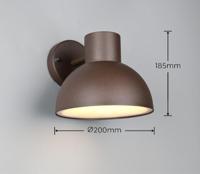 Trio Design wandlampjeElbe bruin - 262360124 - thumbnail