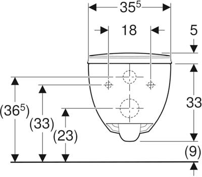 Geberit Wandclosetpack Tropea By Randloos Met Zitting Wit