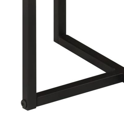 Salontafel 45x45x35 cm massief acaciahout en ijzer Salontafel 45x45x35 cm massief acaciahout en ijzer