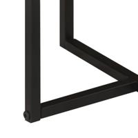 Salontafel 45x45x35 cm massief acaciahout en ijzer - thumbnail