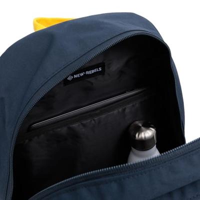 New Rebels - Otis - Stanford Rugtas 20L - Duotone - duurzaam waterafstotend polyester - 15.6" laptop - Navy - thumbnail