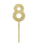 HEMA Taartdecoratie herbruikbaar cijfer 8 - thumbnail
