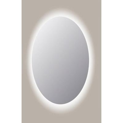 Spiegel Ovaal Sanicare Q-Mirrors 70x100 cm PP Geslepen LED Cold White Zonder Sensor