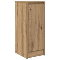 Dressoir 29,5x34x76 cm bewerkt hout artisanaal eikenkleur - thumbnail