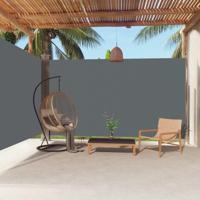 Tuinscherm uittrekbaar 220x600 cm antracietkleurig - thumbnail