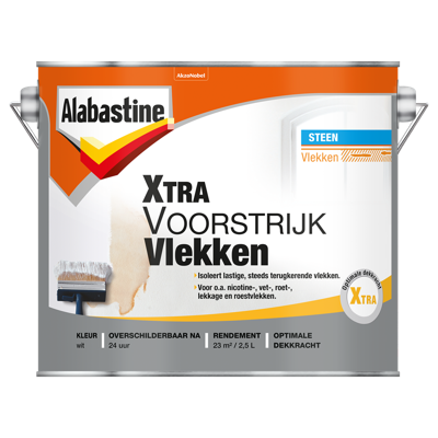 Alabastine Xtra Voorstrijk | Vlekken | Blik | 2,5L - 5129747