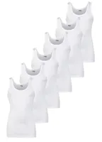 6 Stuks katoenen heren hemden - Basic - Aansluitende katoenen onderhemd - Lang mannen singlet - thumbnail