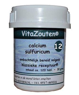 VitaZouten Celzout Nr.12 Calcium Sulfuricum VitaZouten Celzout Nr.12 Calcium Sulfuricum