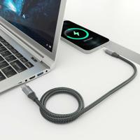 AISENS A107-0875 USB-3.2-kabel Gen2X2, aluminium, 20 Gbit/s, 8K, 30Hz, 5A, 100W, E-merk, type USB-C/M-USB-C/M, grijs, 3,0 m - thumbnail