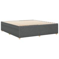 Bedframe zonder matras stof donkergrijs 200x200 cm - thumbnail