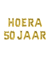 Folie ballon slinger - Hoera 50 jaar - thumbnail