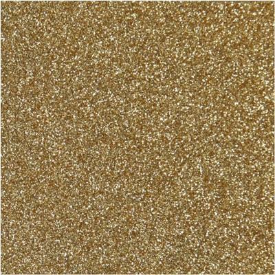 Creativ Company Opstrijkfolie glitter goud, a5 Creativ Company Opstrijkfolie glitter goud, a5