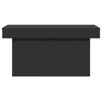 Salontafel 80x55x40 cm bewerkt hout zwart - thumbnail
