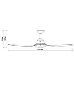 Beacon Strakke plafondventilatorMariner Ø 143cm IP55 - 213092 - thumbnail