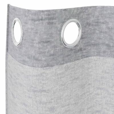 VidaXL Voile gordijn 2 pcs donkergrijs 245 x 140 cm polyester