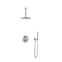 Hotbath Buddy - Inbouw Regendoucheset - Thermostatisch - Plafondbuis 30 cm - Hoofddouche 300 mm - Staafhanddouche - met 2-Weg Stop-Omstel - Waterbesparend - V02 - thumbnail