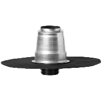 Dubbelwandige Plakplaat - Bitumen - Ø150/160mm - thumbnail