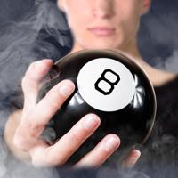 Magic 8 Ball Vragenspel - Zwarte Biljartbal - Geen Batterijen Nodig - thumbnail