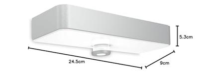 Steinel AUSSENLEUCHTE XSOLAR SOL-O S SI 052652 Wandspot op zonne-energie LED Zonder 3.3 W Zilver