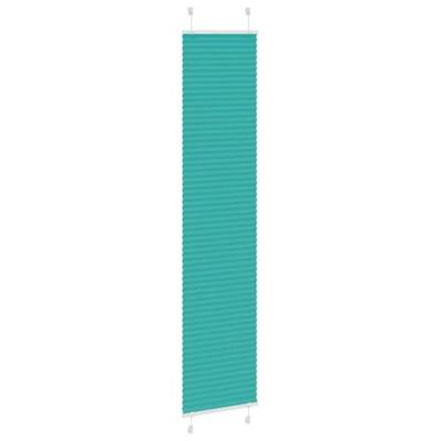 VidaXL Plissé rolgordijn 50x200 cm stofbreedte 49,4 cm petrol groen VidaXL Plissé rolgordijn 50x200 cm stofbreedte 49,4 cm petrol groen