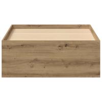 Bedframe zonder matras 75x190 cm spaanplaat ambachtelijk - thumbnail